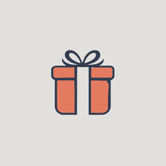 Gift Box Logo Background Very Cool Design