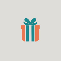 Gift Box Logo Background Very Cool Design