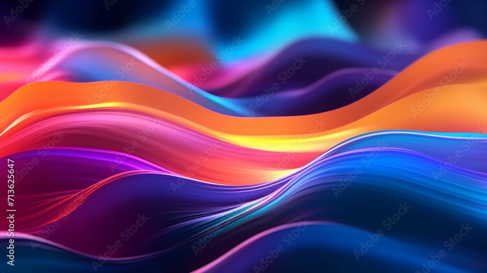 Poster abstract digital background featuring dynamic lines ai generative