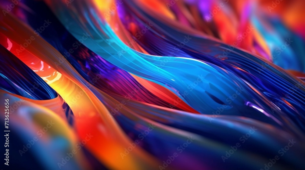 Poster abstract digital background featuring dynamic lines ai generative