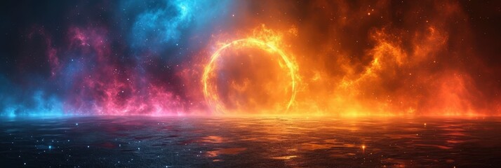 Obraz premium Abstract Grainy Background Glowing Color Gradient, Background Image, Background For Banner, HD