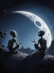 witch on the moon, alien