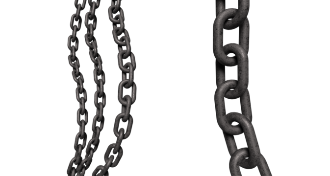 chain isolated on white