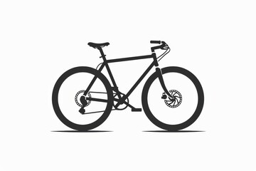 A sleek, monochromatic bicycle awaits its rider, ready to conquer the road with its smooth wheels, sturdy frame, and efficient groupset