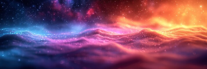 Fototapeta premium Color Gradient Background Dark Purple Orange Black, Background Image, Background For Banner, HD