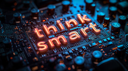 Fototapeta premium AI-Generated Motherboard Circuit with 