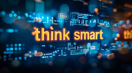 AI-Generated Abstract Image: Think Smart in the World of Computing