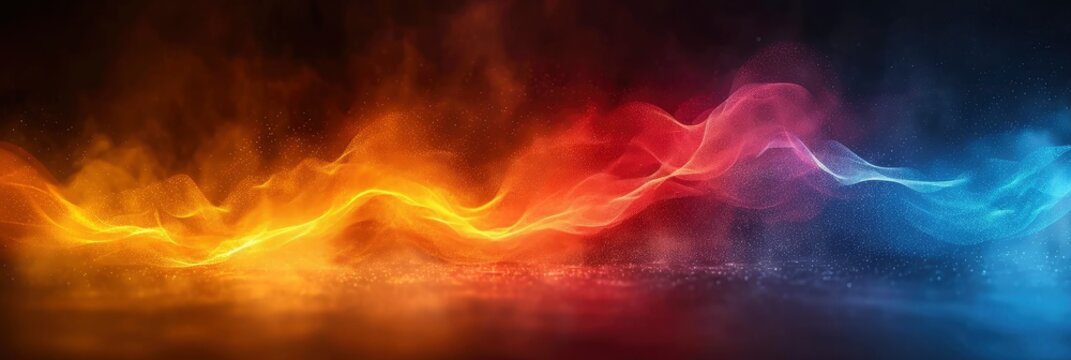 Dark Grainy Abstract Gradient Wave Background, Background Image, Background For Banner, HD