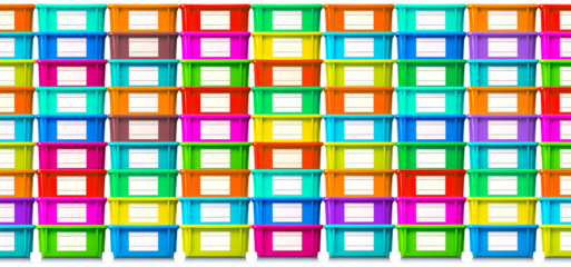 積み重ねられたカラフルなコンテナボックスによる背景テクスチャー