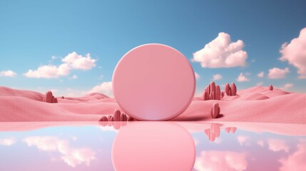 render Abstract panoramic background Surreal Ai Generative