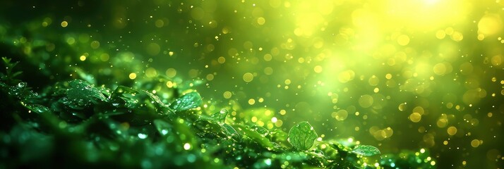 Green Gradient Background Grainy Texture Effect, Background Image, Background For Banner, HD
