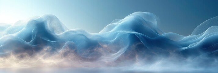 Light Blue White Elegant Background Abstract Waves, Background Image, Background For Banner, HD