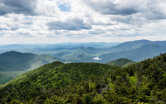 View from Mount Marshall, Adirondack Mountains, New York State, United States 