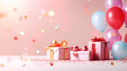 Gift background for birthdays, holiday anniversaries, Valentine's Day and weddings