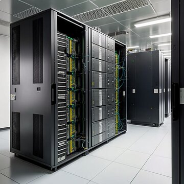 supercomputer clusters in the room data center