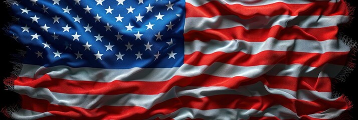 Obraz premium National Waving Flag United States, Background Image, Background For Banner, HD