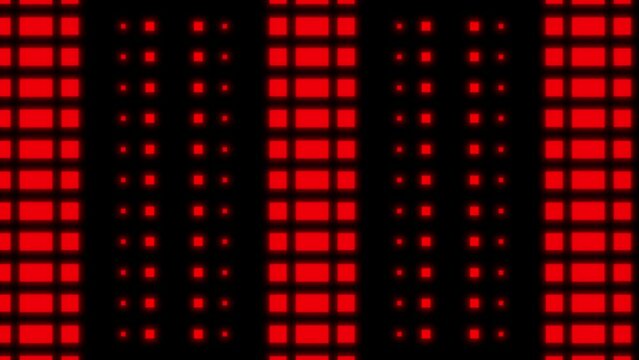 Red neon light led screen data animation background , animated technology neon stage light floods texture pattern backdrop