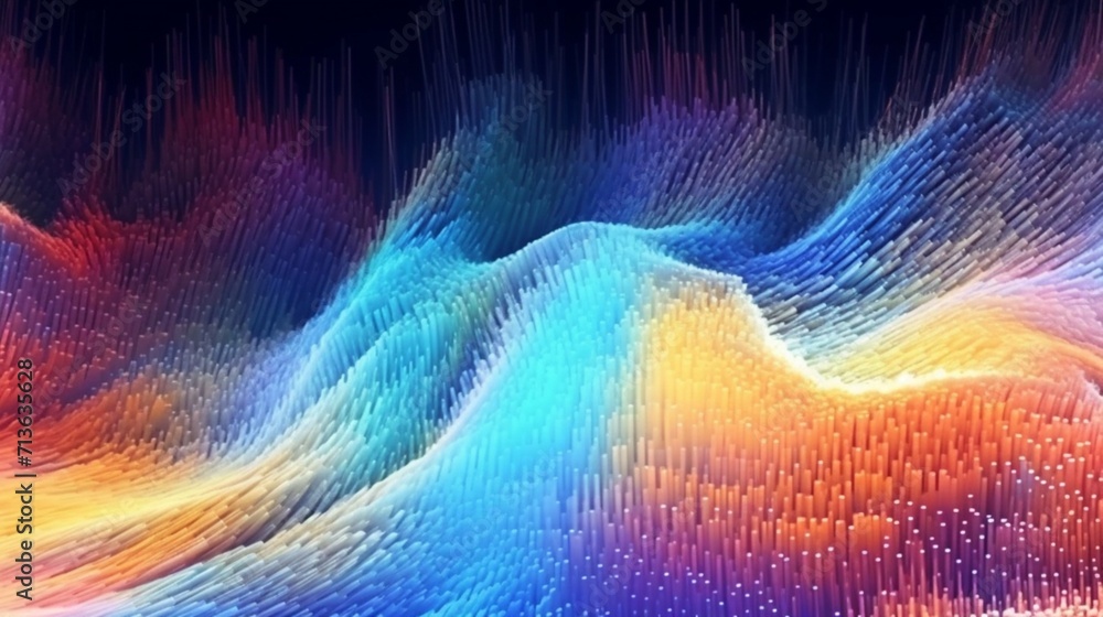 Poster abstract digital background can be used for technology ai generative