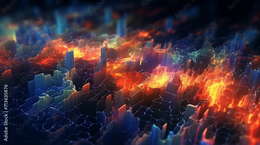 Poster abstract digital background can be used for technology ai generative