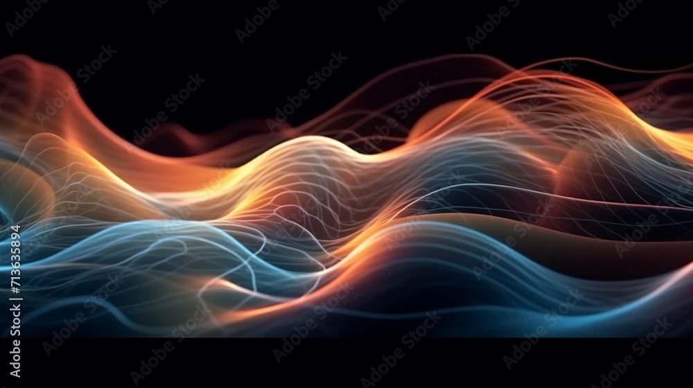 Poster abstract digital background can be used for technology ai generative