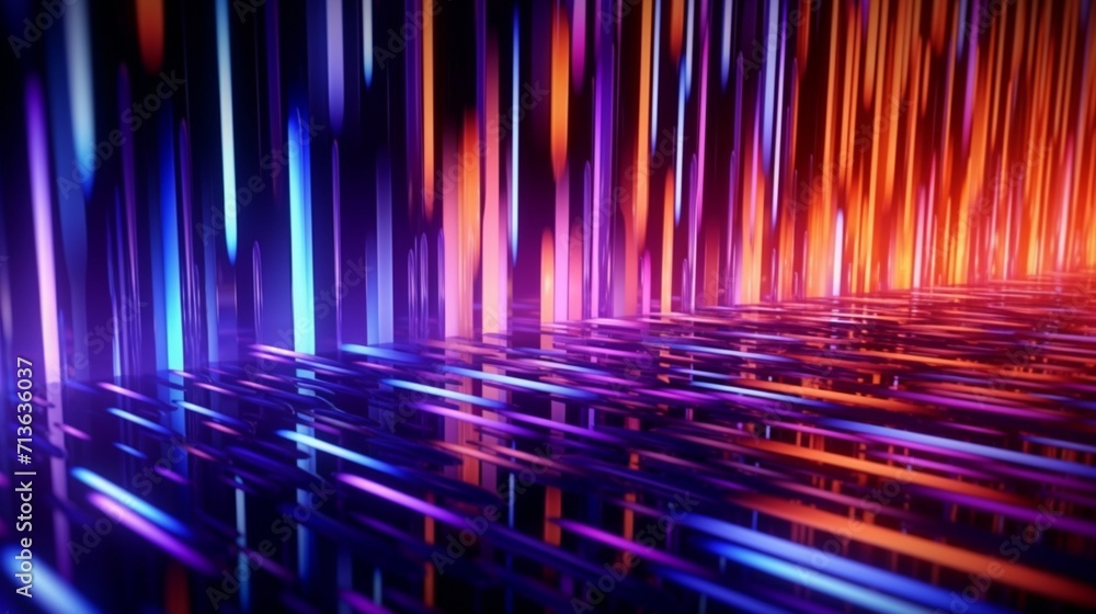 Poster abstract digital background featuring dynamic lines ai generative