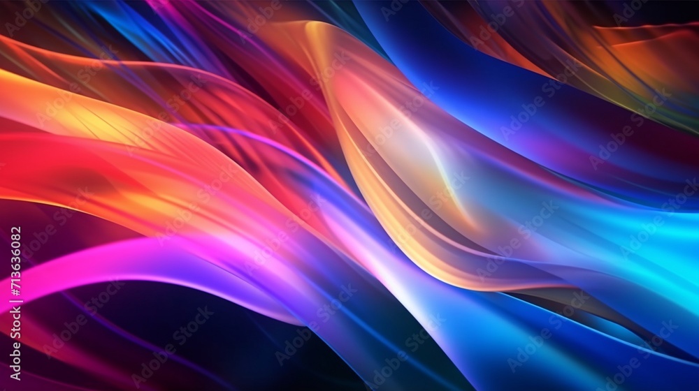 Poster abstract digital background featuring dynamic lines ai generative