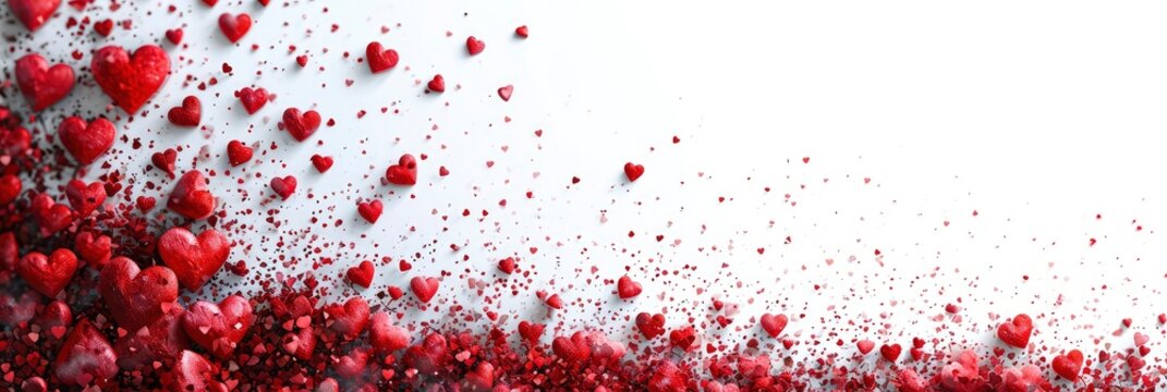 Red Hearts Overlay Frame Png Transparent Hearts, Background Image, Background For Banner, HD