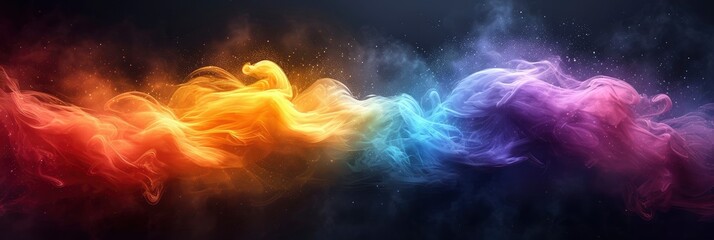 Red Yellow Green Purple Color Gradient Wave, Background Image, Background For Banner, HD