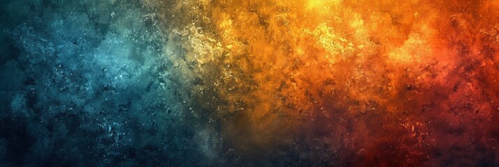Teal Orange Yellow Blue Dark Grainy Color Gradient, Background Image, Background For Banner, HD