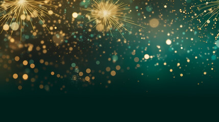 Fototapeta premium Fireworks background for celebration, holiday celebration concept