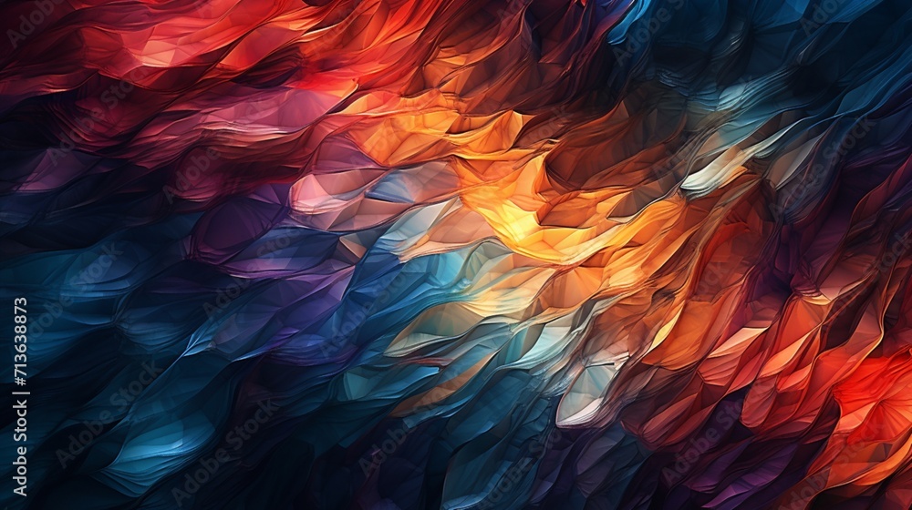 Poster abstract digital color background ai generative