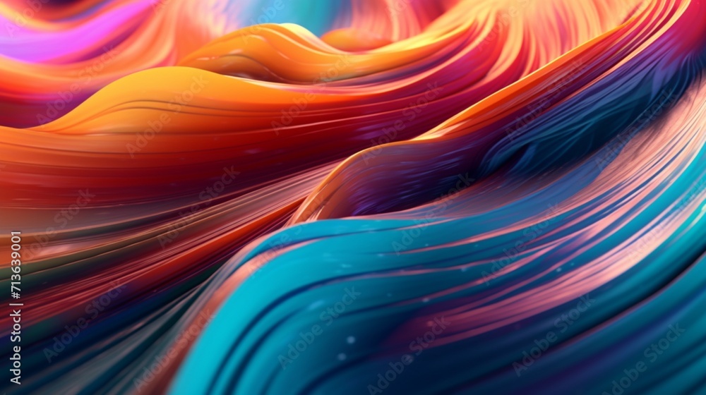 Poster abstract digital color background ai generative