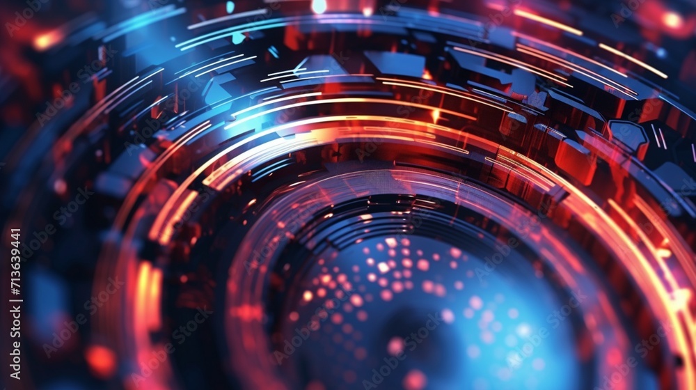 Poster abstract technology background ai generative