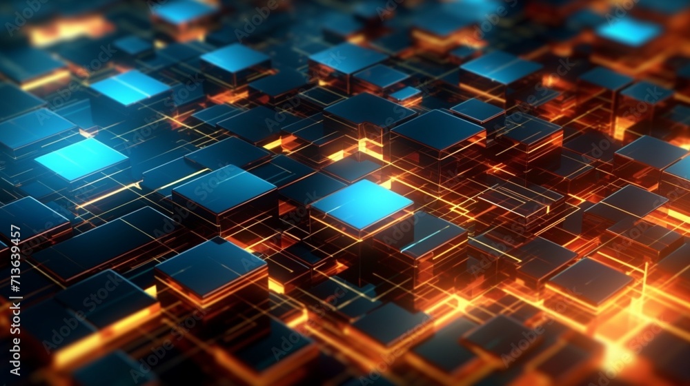 Poster abstract technology background ai generative