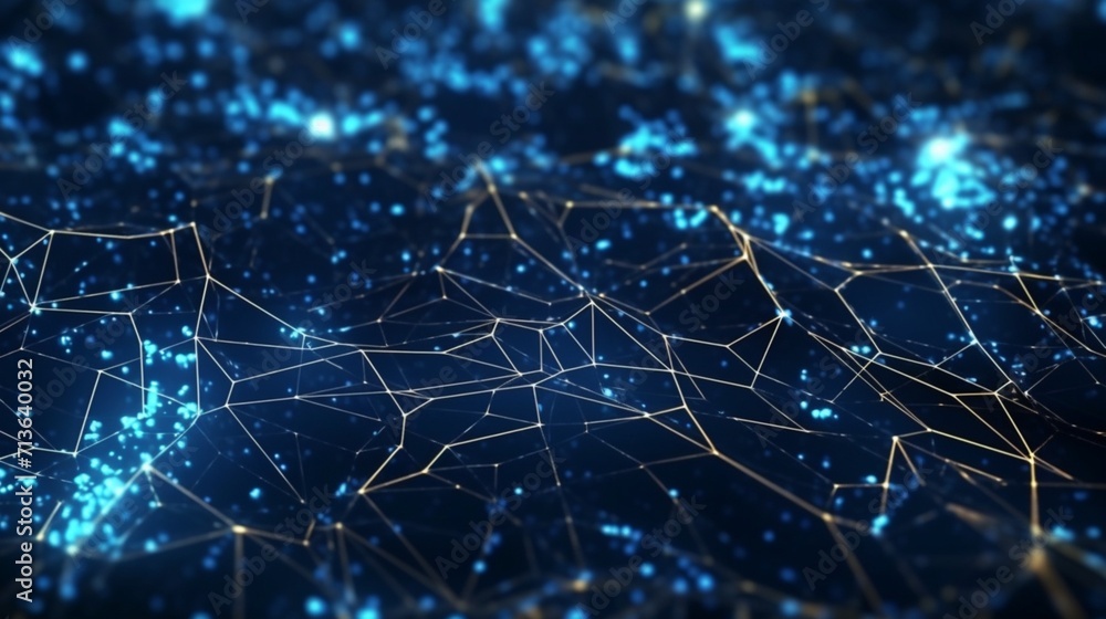 Poster abstract technology background ideal for neural net ai generative