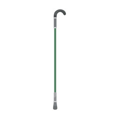 Walking stick on white background