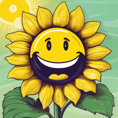 sunflower with a smile