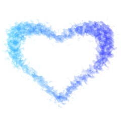 Watercolor Texture Heart Frame 