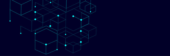 Geometric abstract design. Hexagons pattern. Geometric abstract background with simple hexagonal elements. Technology or science design.