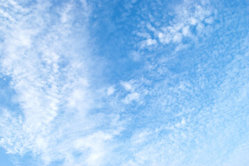 gentle air clouds in the blue sky
