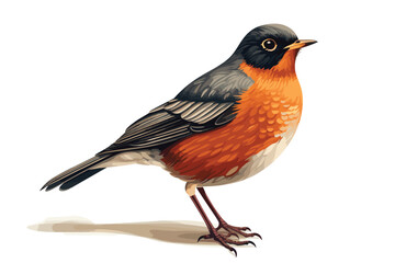 Vector art illustration Hummin bird Penguin narrow Falcon Swan Heron Woodpecker Seagull Blue Jay Cardinal Peacock Vulture Albatross Kiwi Kingfisher Canary Wren Magpie Osprey feather generative ai