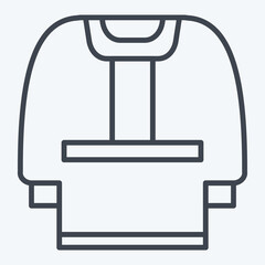 Icon Clothes. related to Russia symbol. line style. simple design editable. simple illustration