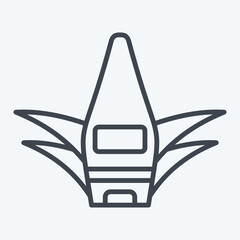 Icon Aloe Vera Gel. related to Cosmetic symbol. line style. simple design editable. simple illustration