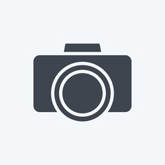 Icon Camera. suitable for Art symbol. Glyph Style. simple design editable. design template vector. simple illustration
