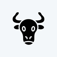 Icon Beef. suitable for Meat. glyph style. simple design editable. design template vector. simple illustration
