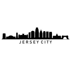 Naklejka premium Jersey city skyline