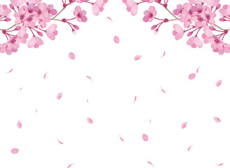 満開の桜のフレーム