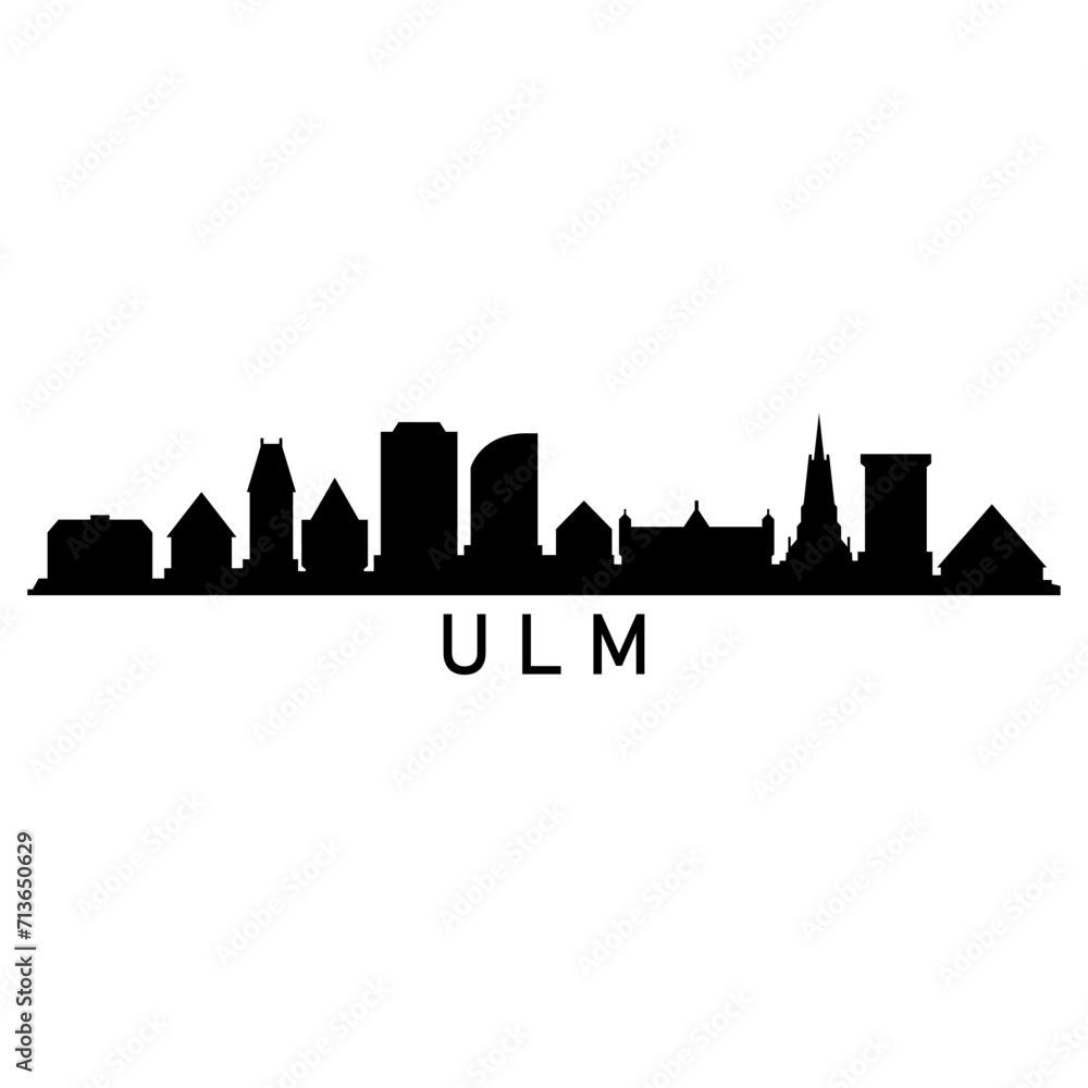 Poster Ulm skyline