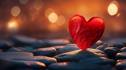 Fototapeta premium Valentine's Day, love and romance background, background with heart shapes