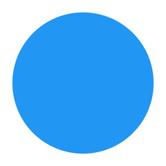 blue sphere ball circle on transparent background 